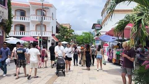 5th Avenue - Playa del Carmen - Quintana Roo - 4K - Walking Tour - Part 1