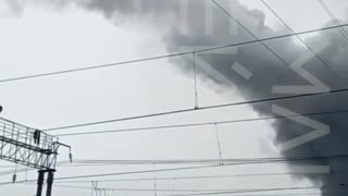 ✈️🔥👀 Fire near Olenya Air Base, Murmansk region