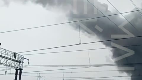 ✈️🔥👀 Fire near Olenya Air Base, Murmansk region