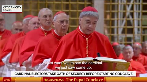 CBS anchors reporting on the Papal Conclave say poorly timed slang