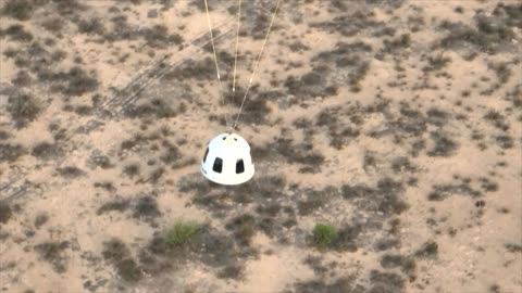 Blue Origin NS-31 A smooth landing in West Texas.