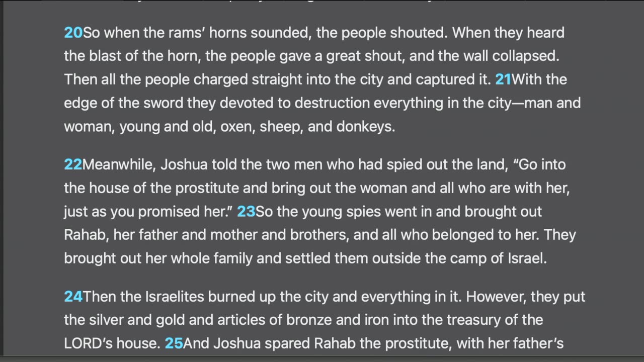 Joshua 6:6-27