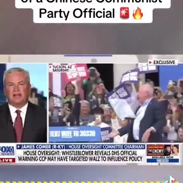 WALZ AFFAIR WITH THE DAUGHTER OFA CHINEESE OFFICIAL.