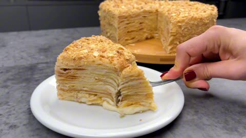 The Most Delicious Napoleon Cake – Classic Recipe with Creamy Layers!