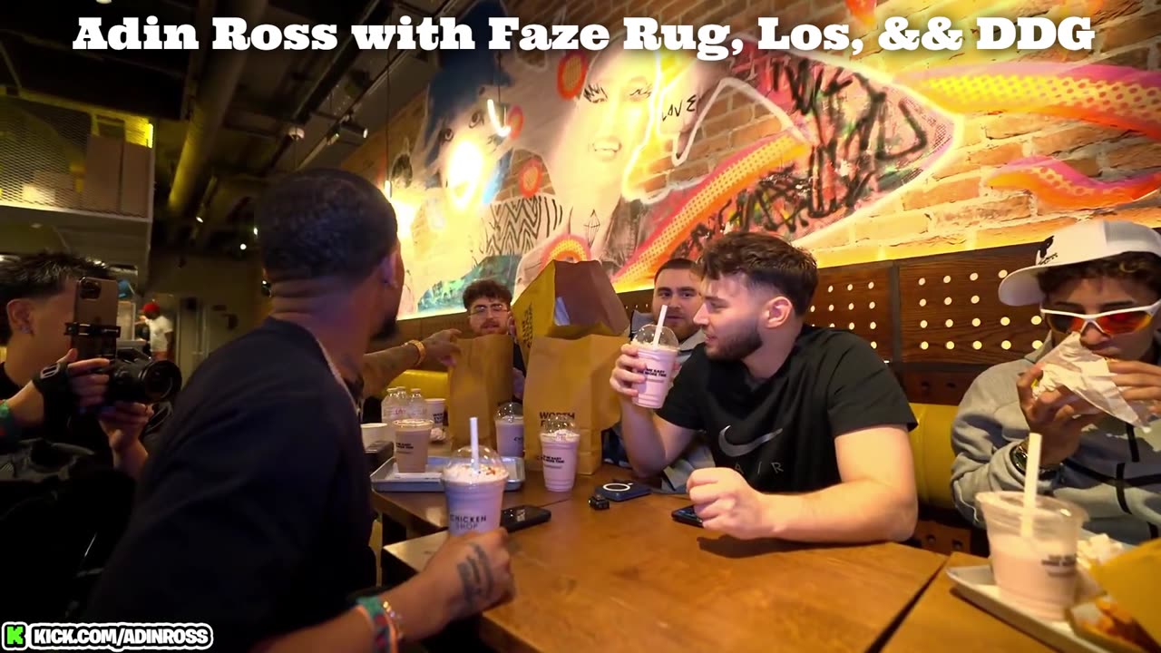 Adin Ross with the boys