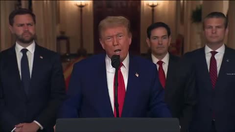 Trump address Americans and thanks Israel