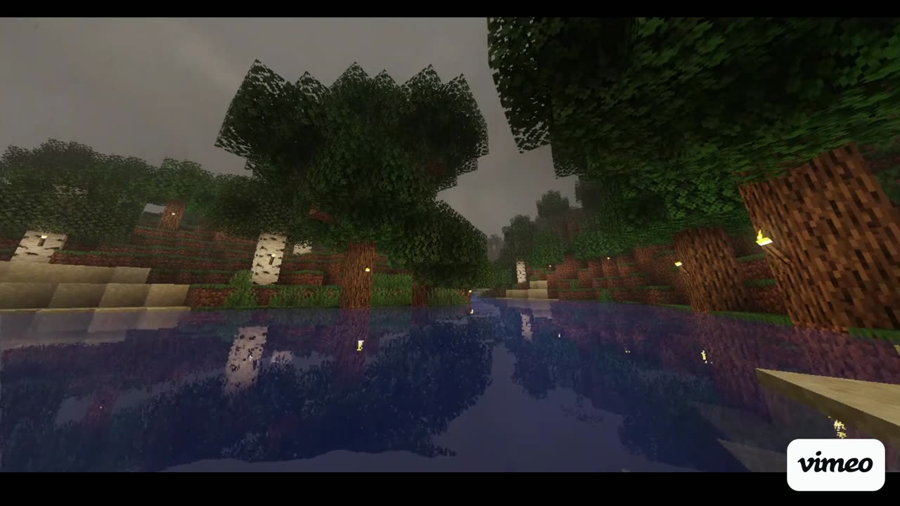 Minecraft shaders with rain & thunder for sleep/study