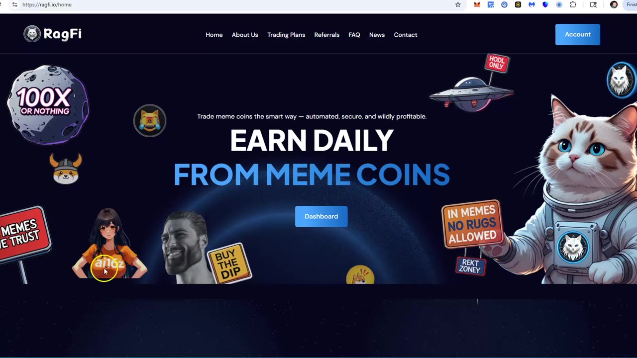 RAGFi - Crypto Platform Update - Earn 4% Daily and More Perks Inside , New Stickers Added
