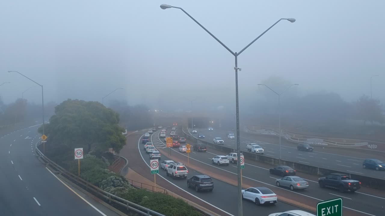 Foggy morning in Perth Western Australia