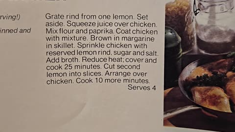 Recipe for Easy Lemon Chicken