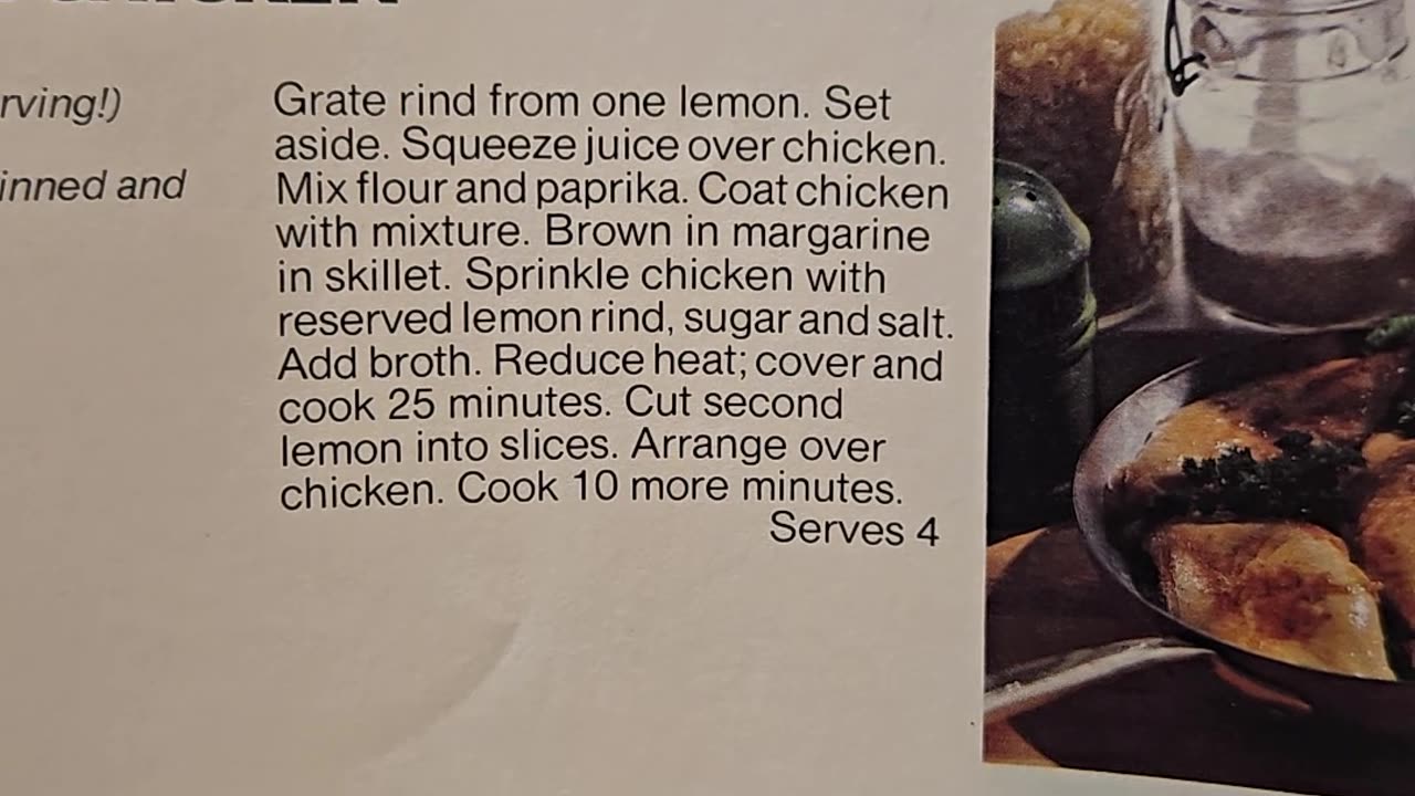 Recipe for Easy Lemon Chicken