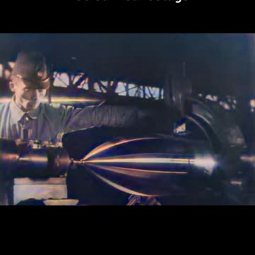 Wartime shell production 1940 ⚙️🏭 #ColourizedFootage-1