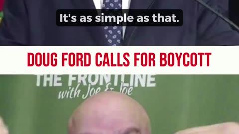 Doug Ford calls for BOYCOTT of Carney's EV Deal!