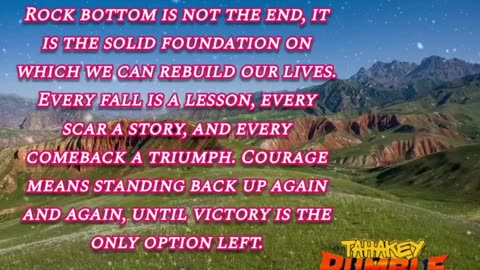 Title: Courage to Rise Again