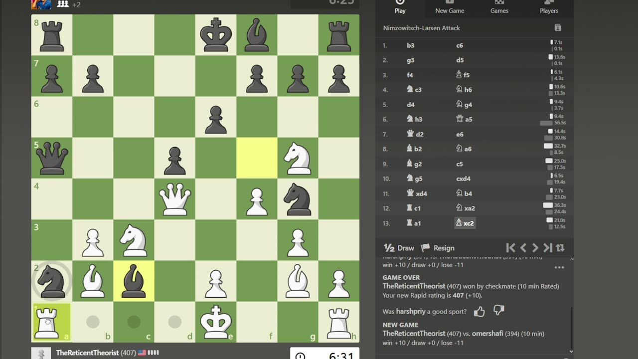 Playing chess 3