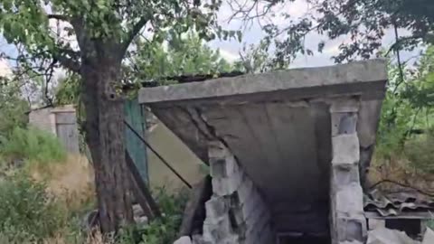Russians stumbling upon a satanist shrine in the recently-liberated village of Ulakly,
