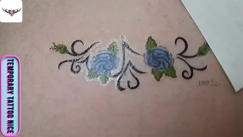 blue rose temporary tattos#temporarytattoo #temporarytattoos #temporarytattosticker