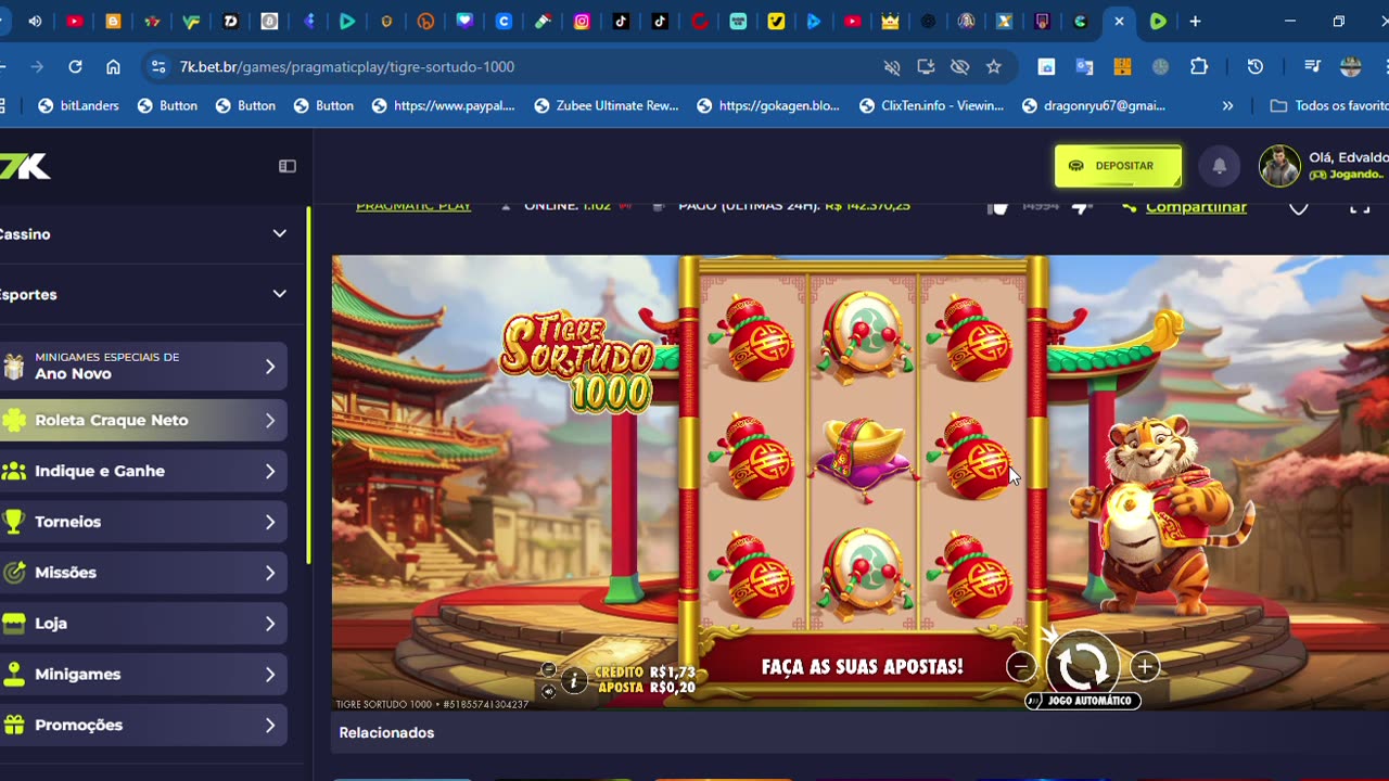 Tigre Sortudo 1000 _ Bet7K