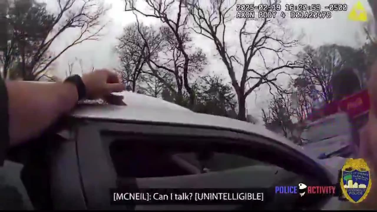 Body footage - Police officer breaks man’s window, punches him and slams