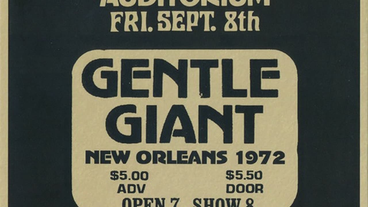 Gentle Giant- New Orleans & BBC Session 1972
