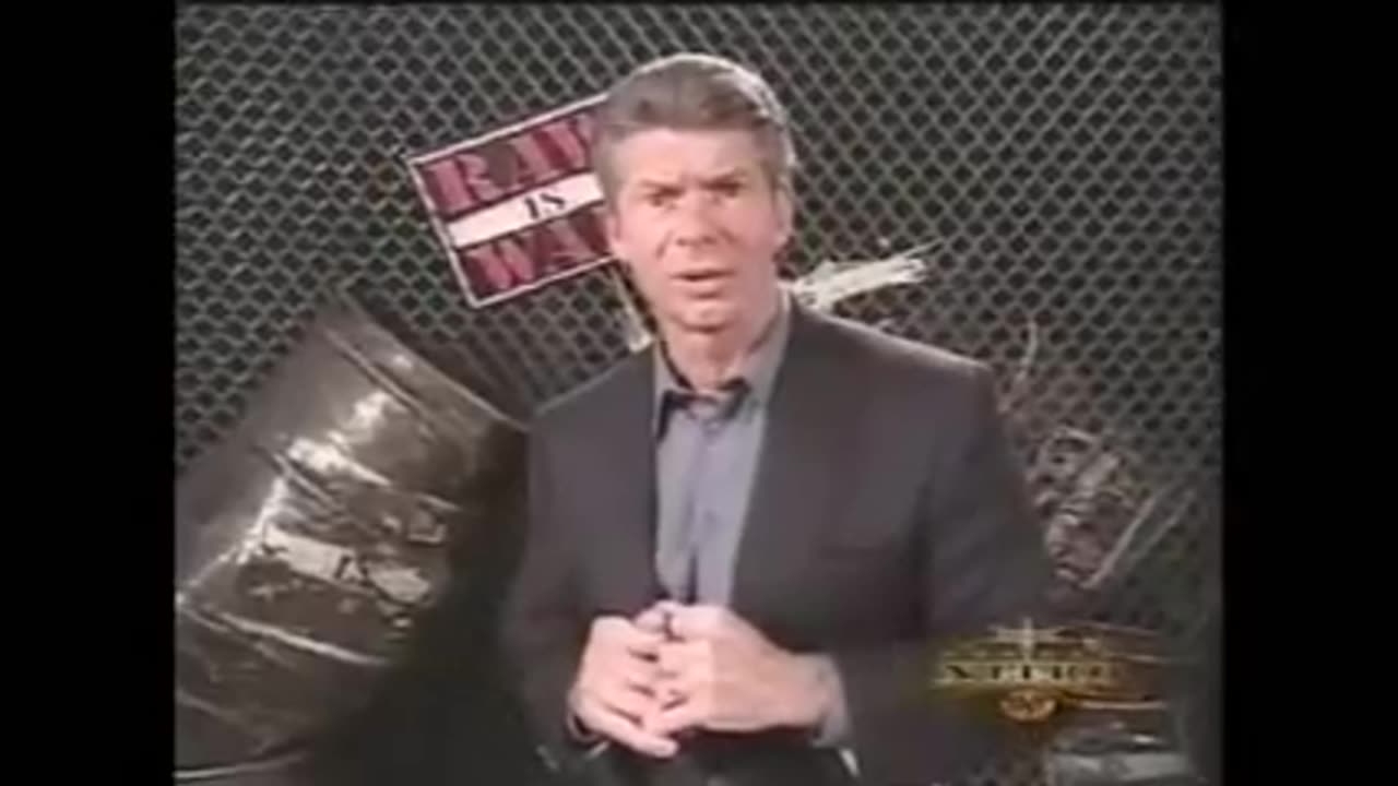 Vince McMahon on the last wcw nitro episode 2001