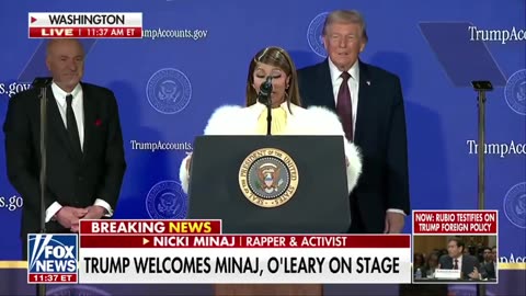 Nicki minaj says she’s the biggest fan of president Donald Trump