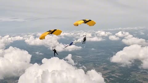 Insane Parachute Skydiving | Up Close and Personal Jump