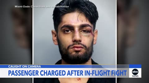 Fight on Frontier Airlines plane caught on camera