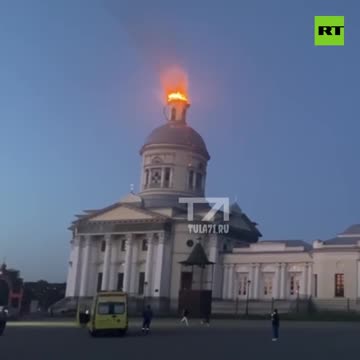 Zelensky's WAR on Christianity — Ukrainian drone sets Russian church ABLAZE