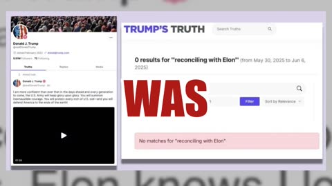 Fact Check: President Trump Did NOT Post On Truth Social That He is 'Open to reconciling with Elon'