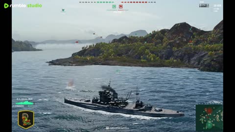 playing warships with a ship