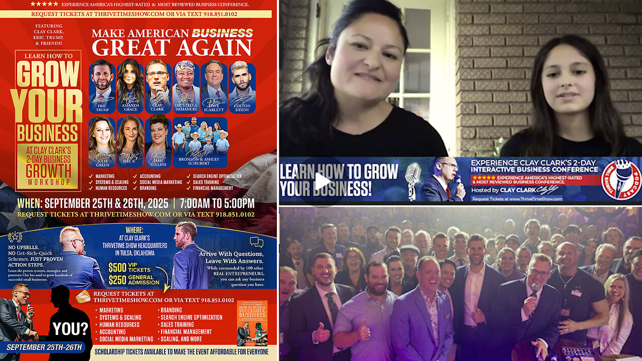Avoidance | Why Growth Lives In the Uncomfortable + Clay Clark Client Case Study: Learn How This 15-Yr Old & Her Mom Are Turning Their Business Dreams Into Reality + Join Eric Trump At Clay Clark's Sept 25-26 Business Conf
