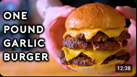 Giant Garlic Burger from Burger King Japan | Anything with Alvin