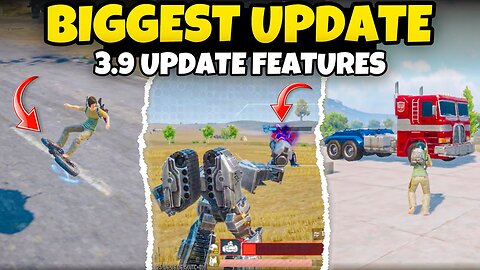 New feature in bgmi 3.9 update and new graphic setting and also new and more!lobby