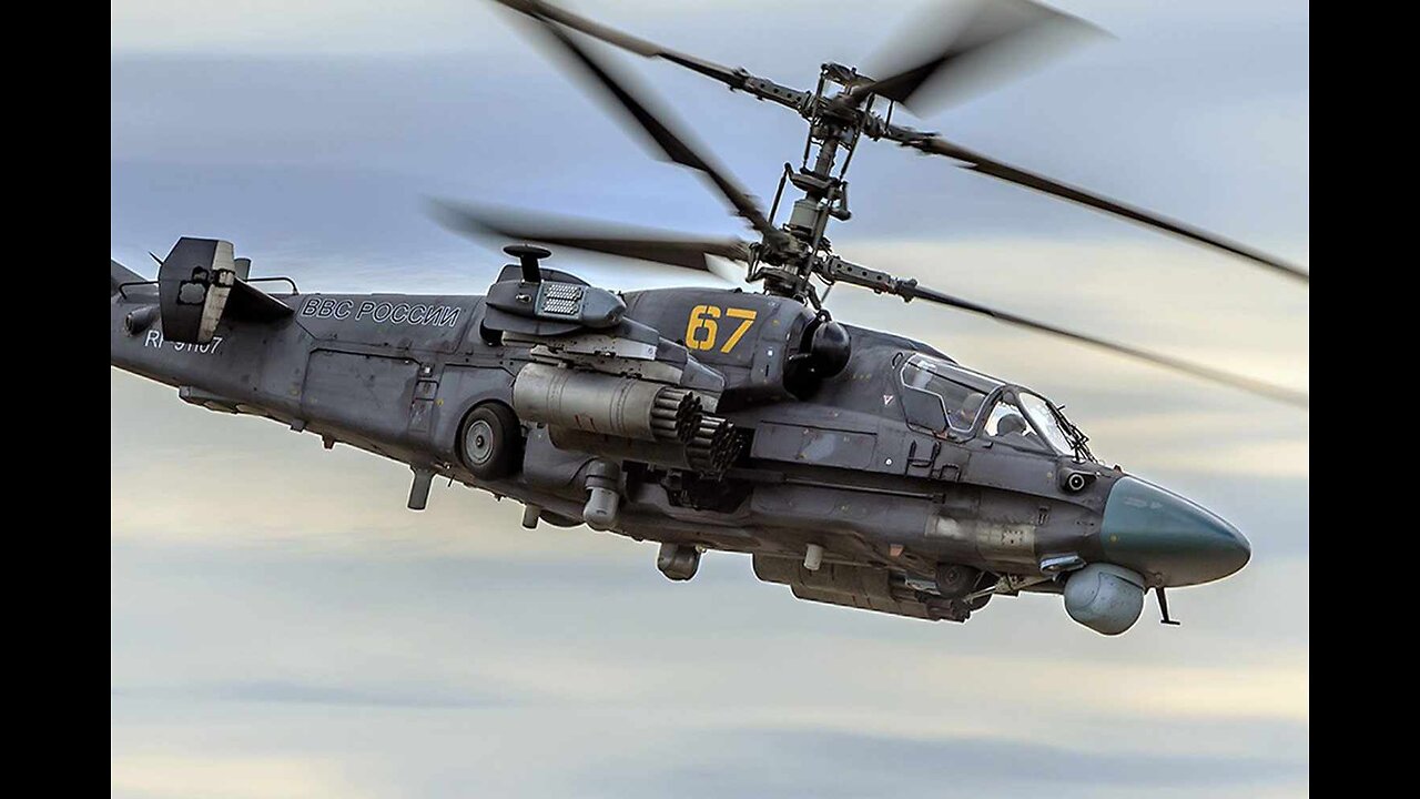 KA-52 Alligator Helicopter Destroys 2 Ukrainian Drones