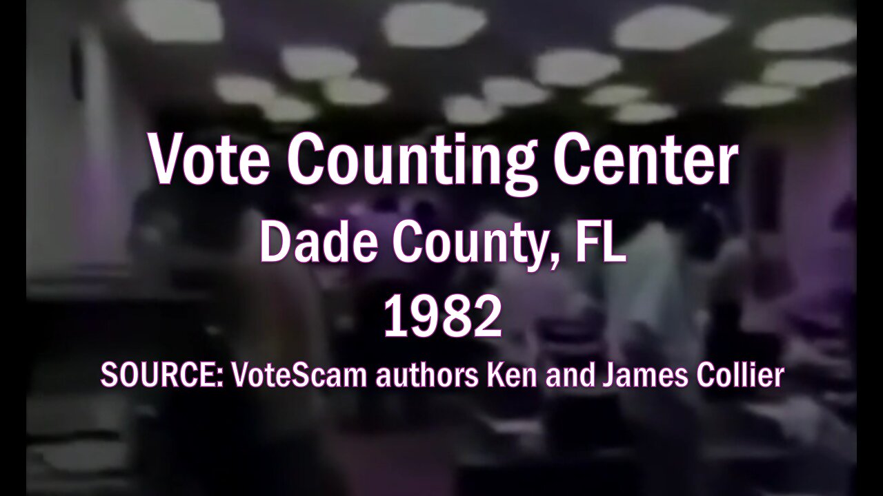1982 Dade County Vote Counting Center
