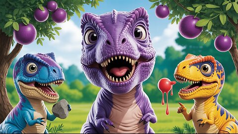 Five Baby T-Rex Went Out | Beep Beep Kids Song