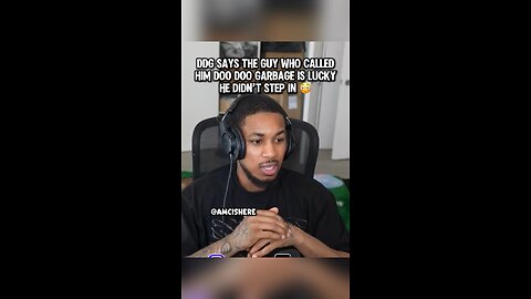 DDG says the guy who called him doo doo garbage is lucky he didn’t step in #ddg #pontiacmadeddg