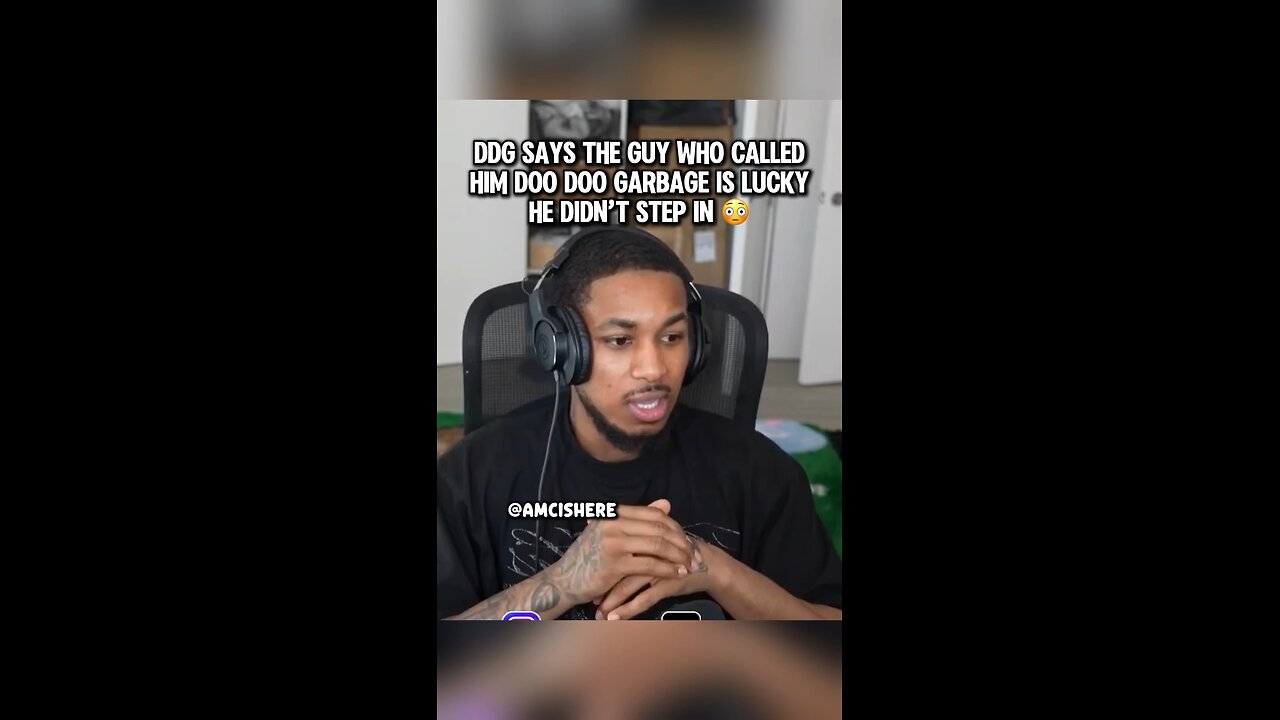 DDG says the guy who called him doo doo garbage is lucky he didn’t step in #ddg #pontiacmadeddg