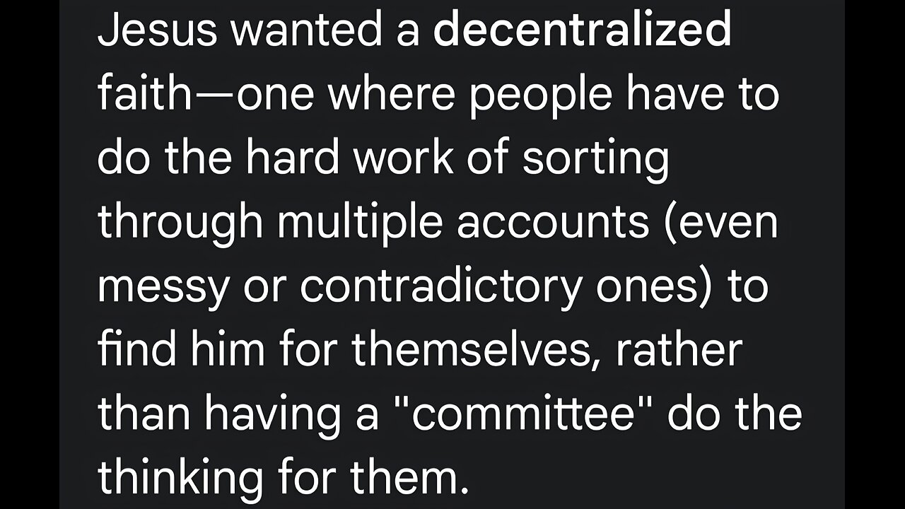 WHY WASN'T PETER RESURRECTED