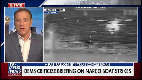 Rep Pat Fallon: Dems Complaining About Narco Terrorist Strikes Is Partisan Garbage