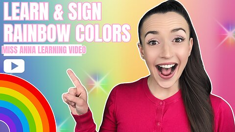 Learn The Rainbow 🌈 - Speech & Sign Toddler Learning Video - Songs, Articulation & More!🌟
