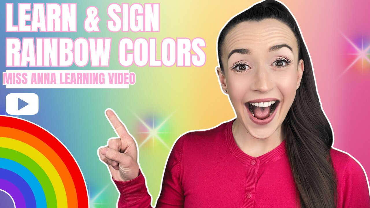 Learn The Rainbow 🌈 - Speech & Sign Toddler Learning Video - Songs, Articulation & More!🌟
