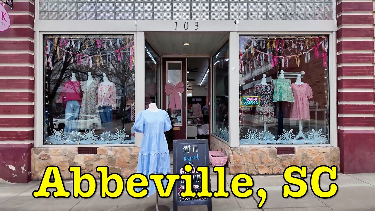 I'm visiting every town in SC - Abbeville, South Carolina