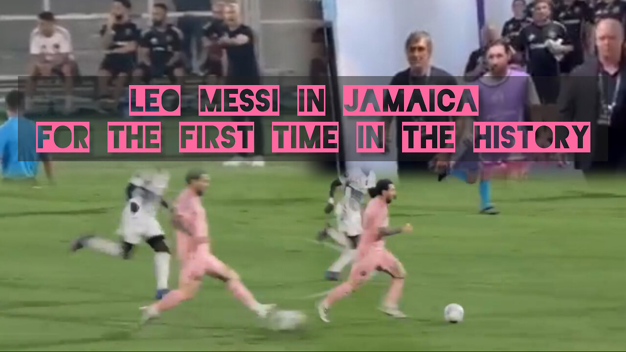 Leo Messi in Jamaica for the first time in the history