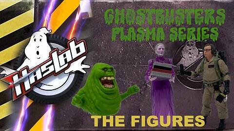 Slimer and Librarian Ghost with Louis Tully - Ecto-1 HasLab Figures Review