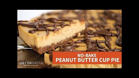 No-Bake Peanut Butter Cup Pie (Vegan!)