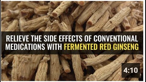 "Using Fermented Red Ginseng to Alleviate Conventional Medication Side Effects"