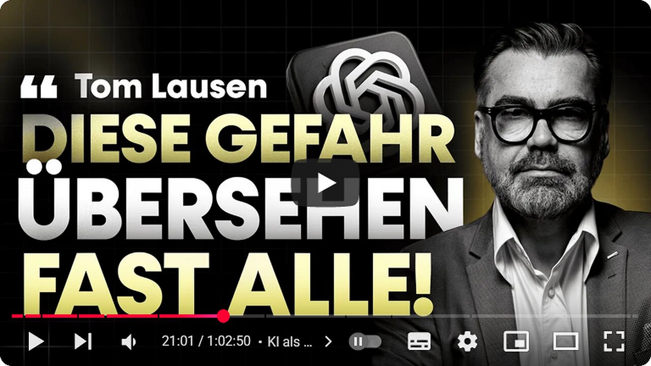 Tom Lausen: KI, Überwachung, Jobverluste, Digitale ID, Zukunft, ChatGPT, Regulierung & KI im Recht
