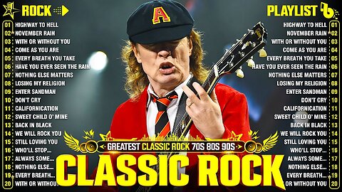 Top 100 Classic Rock Songs Of 80s 90s🔥ACDC, The Eagles, Queen, Def Leppard, Guns N Roses, Aerosmith
